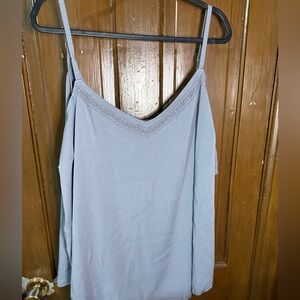 Torrid Gray Camisole Top with V-Neck